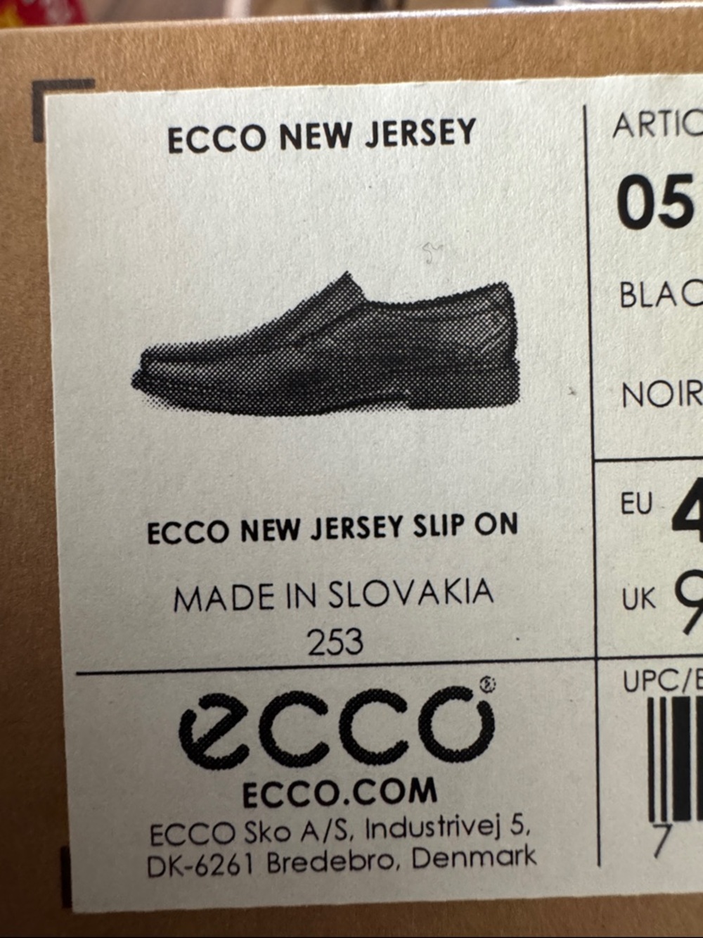 Ecco New Jersey Slip-On Loafers in Black